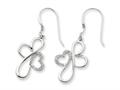 Sentimental Expressions(tm) Sterling Silver CZ Everlasting Love Earrings