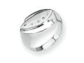 Sterling Silver and Diamond Ring