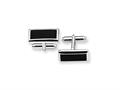Sterling Silver and Onyx Cuff Links
