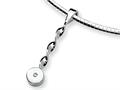 Sterling Silver and Diamond Slide Necklace