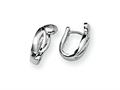 Sterling Silver and Diamond Earrings