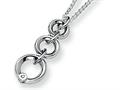 Sterling Silver and Diamond Pendant Necklace