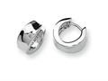 Sterling Silver and Diamond Earrings