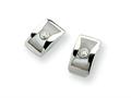 White Ice™ Sterling Silver Diamond and MOP Earrings