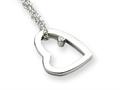 White Ice™ Sterling Silver Diamond Heart Necklace