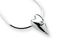 White Ice™ Sterling Silver Diamond Heart Necklace