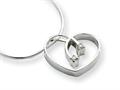 White Ice™ Sterling Silver Diamond Heart Necklace