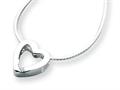 White Ice™ Sterling Silver Diamond Heart Necklace