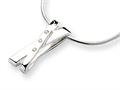 White Ice™ Sterling Silver Diamond Crossover Necklace