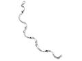 White Ice™ Sterling Silver Satin and Polished Diamond Bracelet