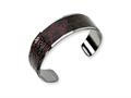 Chisel Stainless Steel and Stingray Patterned Bangle