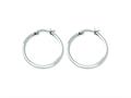 Chisel Stainless Steel 30 mm Diameter Hoop Earrings
