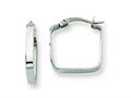 Chisel Stainless Steel 20mm Sqaure Hoop Earrings