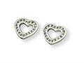 Chisel Stainless Steel CZ Earrings
