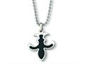 Chisel Stainless Steel Carbon Fiber Necklace - 22 inches
