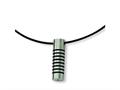Chisel Stainless Steel Black Accent Necklace - 18 inches