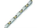 Chisel Titanium 24k Gold Plated Bracelet - 8.5 inches