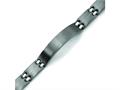 Chisel Titanium Brushed and Polished ID Bracelet - 9 inches