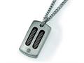 Chisel Titanium Black Plating Necklace - 22 inches