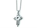 Chisel Tungsten Cross Necklace - 22 inches