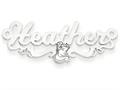 Personalized Disney Belle Nameplate (up to 9 Letters) - Chain Included