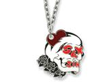 Ed Hardy Sex and Sin Skull Painted Necklace