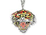 Ed Hardy Roaring Tiger Painted Necklace