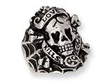 Stainless Steel Ed Hardy Skull Ring