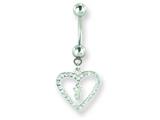 Playboy Bunny in Heart Belly Ring