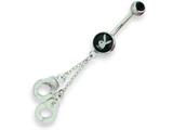Playboy Handcuff Belly Ring
