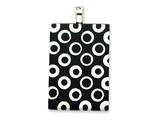 Sterling Silver Black Resin Pendant - Chain Included