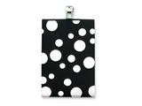 Sterling Silver Black Resin Pendant - Chain Included