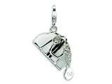 Amore LaVita™ Sterling Silver 3-D Enameled Opening Hand Bag w/Lobster Clasp Charm (Moveab) for Charm Bracelet