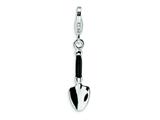 Amore LaVita™ Sterling Silver 3-D Enameled Garden Shovel w/Lobster Clasp Charm for Charm Bracelet