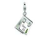 Amore LaVita™ Sterling Silver 3-D Enameled Opening Dec. 25 and Dec. 26 w/Lobster Clasp Ch (Moveable) for Charm Bracelet