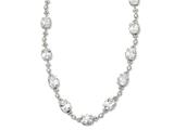 Cheryl M™ Sterling Silver CZ 17in Necklace