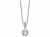 Cheryl M™ Sterling Silver and Gold Plated 8mm X and O CZ 18in Necklace