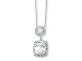 Cheryl M™ Sterling Silver CZ 18in Necklace