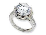 Cheryl M™ Sterling Silver Fancy CZ Ring