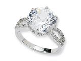 Cheryl M™ Sterling Silver 100-facet CZ Ring