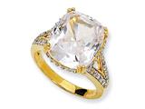 Cheryl M™ Gold Plated Sterling Silver CZ Ring