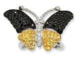 Cheryl M™ Sterling Silver CZ Butterfly Ring