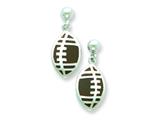 Sterling Silver Football Resin Earrings