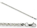 Amore LaVita™ Sterling Silver 4.75mm Half Round Belcher Bracelet 7 inches