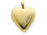 1/20 Gold Filled 20mm Man and Woman Forever Heart Locket - Chain Included