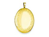 1/20 Gold Filled 20mm Greek Key Border Oval Locket - Chain Included