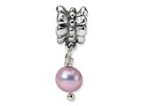 Reflections™ Sterling Silver Lavender Cultured Pearl Dangle Bead / Charm