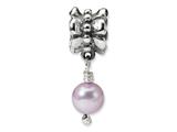 Reflections™ Sterling Silver Grey Cultured Pearl Dangle Bead / Charm