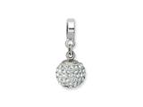 Reflections™ Sterling Silver April Swavorski Crystal Ball Dangle Bead / Charm
