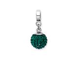 Reflections™ Sterling Silver May Swavorski Crystal Ball Dangle Bead / Charm